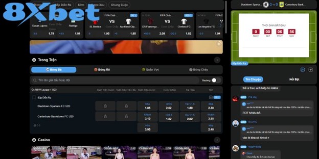 Giao diện trang chủ 8xbet mới nhất 2025 với link đăng nhập an toàn và chính thức